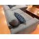 SBF 5521 Grey Fabric Sectional Sofa